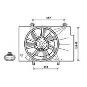 Ventilateur Radiateur moteur pour FORD B-MAX depuis 2012, OEM: 1525897, Neuf