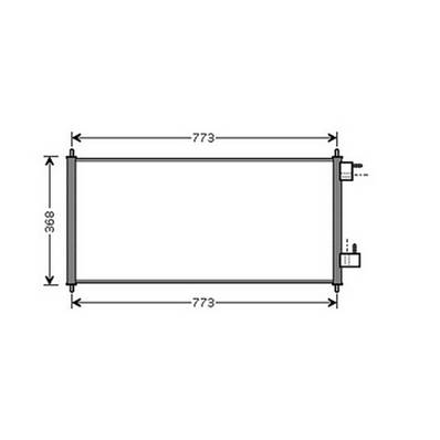 Condenseur de Climatisation pour RENAULT KANGOO I ph.1 1997-2003, OEM: 4488406, Neuf