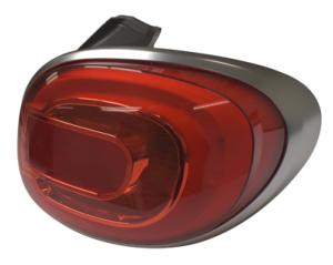 Feu arrière droit à LED pour FIAT 500L Trekking, 2013-2017, cadre satiné, Neuf