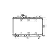 Radiateur de refroidissement moteur pour FIAT SEDICI depuis 2007, OEM: 71742136, Neuf