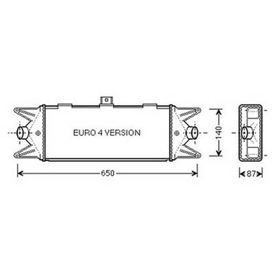 Intercooler pour IVECO DAILY CITY 2000-2006, OEM: 504084140, Neuf