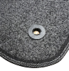 Kit 4 Tapis de sol Auto pour PEUGEOT 208 de 2015-2019, avec sigle 208, avec CLIPS, Neuf