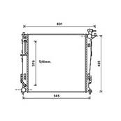 Radiateur de refroidissement moteur pour HYUNDAI ix35 ph.1 2010-2013, OEM: 253102S010, Neuf