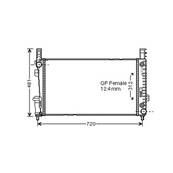 Radiateur de refroidissement moteur pour MERCEDES CLASSE B ph.1 2005-2008 (T245), OEM: A1695000003, Neuf