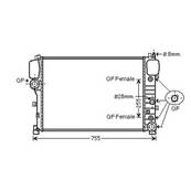 Radiateur de refroidissement moteur pour MERCEDES CLASSE S 2009-2013 (W221), OEM: 2215003103, Neuf