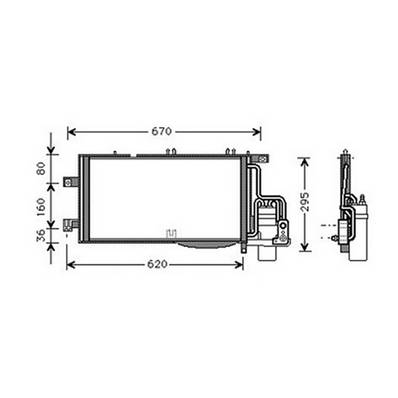 Condenseur de Climatisation pour OPEL CORSA C ph.2 2003-2006, OEM: 93177423, Neuf