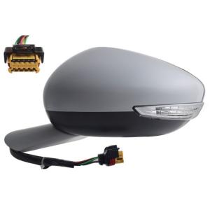 Rétroviseur gauche pour PEUGEOT 508 I phase 2, 2014-2018, rabattable électriquement, dégivrant, feu clignotant, Neuf à peindre