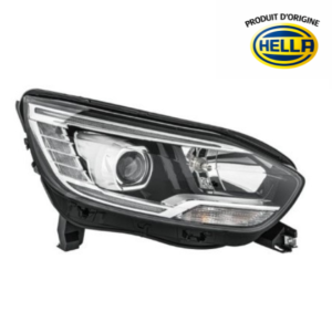 Phare avant droit pour RENAULT SCENIC/X-MOD 2016-2023, H7/H7/PY21W, moteur electrique, produit d'origine HELLA, Mod. SCENIC, Neuf
