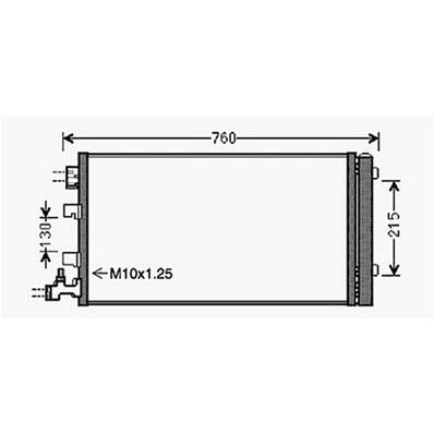 Condenseur de Climatisation pour RENAULT SCENIC II ph.2 2006-2009, OEM: 921000005R, Neuf