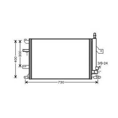 Condenseur de Climatisation pour VOLVO V70 II 2000-2004, OEM: 30781281, Neuf