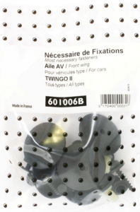 Kit de fixation assemblage Aile avant pour RENAULT TWINGO II  - 2007 à 2014 Tous modèles Neuf