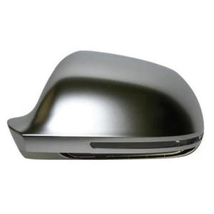 Coque rétroviseur extérieur gauche effet aluminium pour AUDI A5 I phase 1, 2007-2011, feu clignotant, neuve