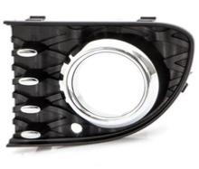 Grille gauche de pare-chocs avant pour FIAT 500 depuis 2015, avec cadre et moulure chromée, avec antibrouillard, version "Lounge", Neuve