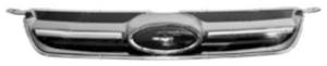 Grille calandre de radiateur pour FORD C-MAX 2010-2015, noire brillante, moulure chromée, Neuve