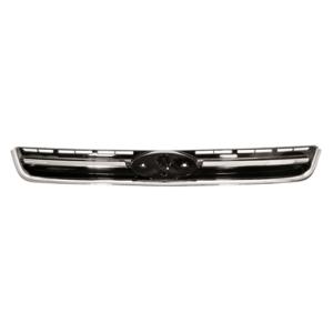 Grille radiateur centrale pour FORD KUGA II ph. 1 2013-2016, Noire brillante, moulure chromée, Neuve