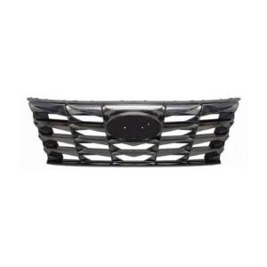 Grille de calandre pour HYUNDAI TUCSON IV phase 1 2020-2024, grise foncée, Neuve