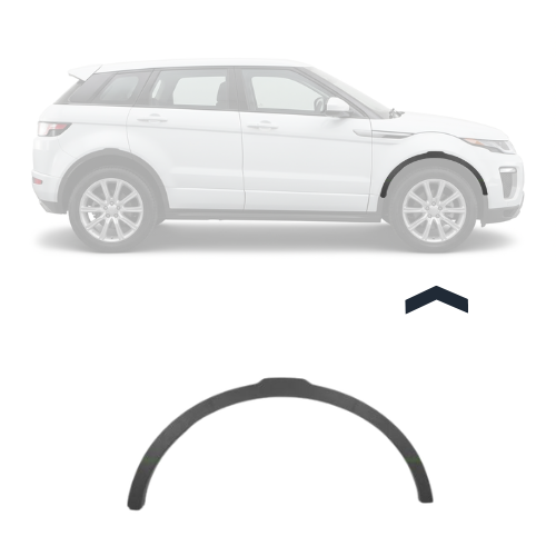 élargisseur d'aile avant droit pour LAND ROVER EVOQUE phase 2, 2015-2018, noire gaufrée, Neuf