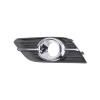 Grille gauche de Pare-chocs avant pour OPEL MOKKA I 2013-2016, noire, sige antibrouillard et moulure chrome, Neuve