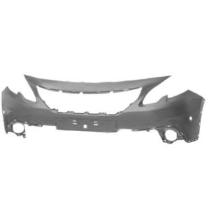 Pare chocs avant pour PEUGEOT 2008 Phase 2, 2016-2019, mod. OFF-ROAD, trous radar et moulure, Neuf à peindre