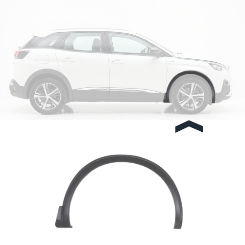 Embout d'aile avant droite pour PEUGEOT 3008 II 2017-2020, Neuf