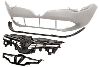 Pare chocs avant pour RENAULT CLIO IV phase 1, 2012-2016, complet avec grille et spoiler, à peindre
