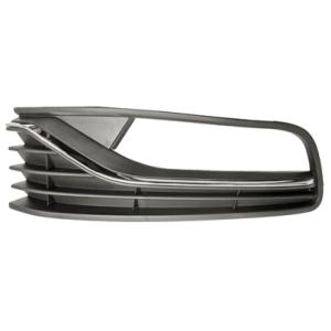 Grille de calandre gauche pour VOLKSWAGEN POLO V phase 2, 2014-2017, noire, chromée, trou feu