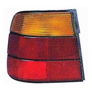 Feu arrière gauche extérieur pour BMW Serie 5 E34, 1988-1995, rouge/orange, Mod. 4 portes, Neuf