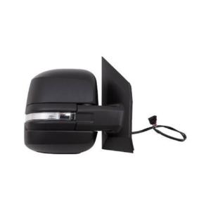 Rétroviseur droit pour MAN TGE depuis 2016, électrique, thermique, rabattable, avec feu, coque noire, 8 PIN, avec BLIS, Neuf