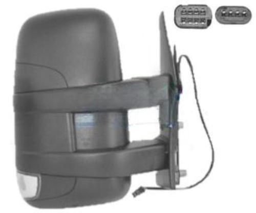 Rétroviseur droit électrique pour IVECO DAILY, 2006-2009, (bras court), Mod. >2009 dégivrant, avec clignotant, antenne, Neuf