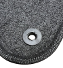 Kit 4 Tapis de sol Auto pour PEUGEOT 308 de 2013 à 2021, avec sigle 308, moquette noire, avec CLIPS, Neuf