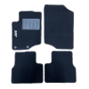 Kit 4 Tapis de sol Auto pour PEUGEOT 207 de 2006-2014, avec sigle 207, avec CLIPS, Neuf
