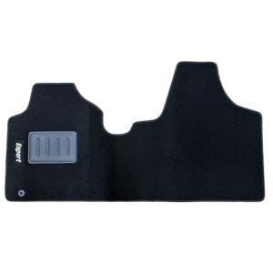 Tapis de sol Auto pour PEUGEOT EXPERT II, 2007-2016, avec sigle EXPERT, moquette noire et clips, Neuf