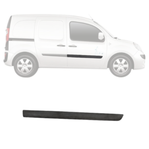 Moulure baguette latérale sur porte avant droite pour RENAULT KANGOO II phase 2 2013-2020, Noire, Neuve