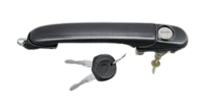 Poignèe de porte exteriéure avant droite/gauche pour VOLKSWAGEN POLO III phase 1, 1994-1999, 3/5 porte, avec clé, noire, Neuf