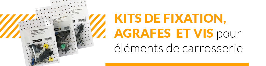 Kit de fixation agrafes & vis pour éléments de carrosserie