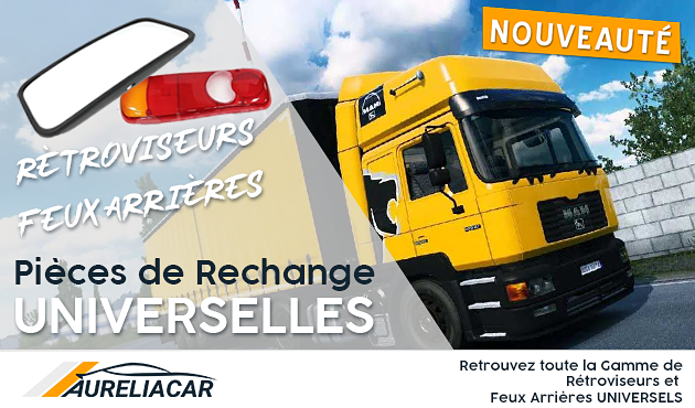 Rtroviseur Pices de carrosserie pour CAMION CABINE Rechange universelles